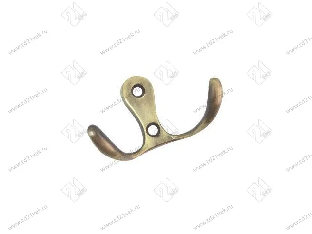 K207AB.7 Крючок мебельный старинная латунь <50> 1