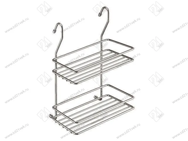 MX-066 Полка двухъярусная малая (200х110х280) хром<8> 1
