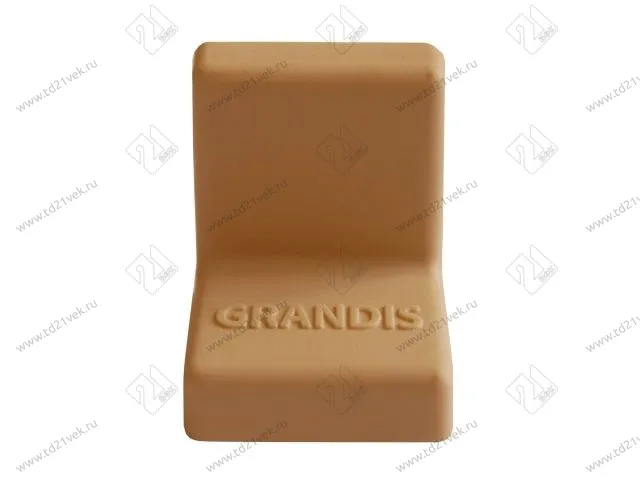 Уголок крепежный 20x20 мм толщ.1,2мм с крышкой, ольха 10-436P <400/4000> 1