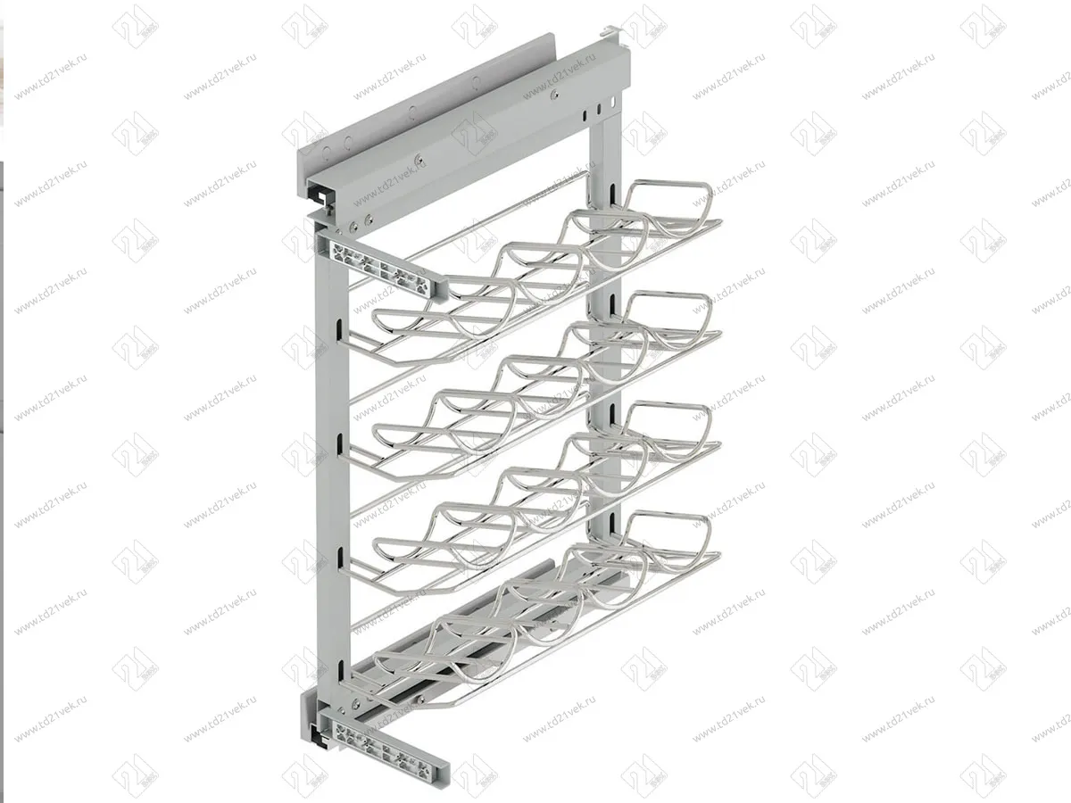 S-2182-C Винный шкаф в базу 400 мм, Starax, направляющие Blum Tandem, (260х470х640 мм), с доводчиком, правая 3
