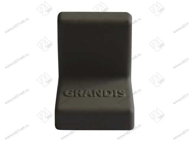 Уголок крепежный 20x20 мм толщ.1,2мм с крышкой, черный 10-436P <400/4000> 1