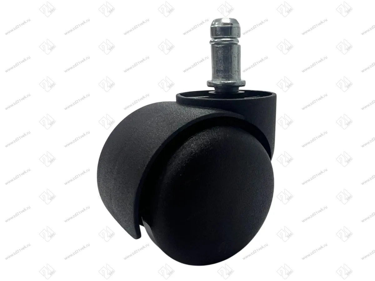 Опора колесная 413, на штифте d11мм, d50 мм, h80 мм, нагрузка 30 кг, черный 1