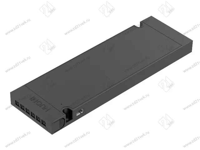 Блок питания ультратонкий 100W, AC-230/DC-12V, черный, 6 портов 1