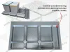 S-2564-G Система сортировки в базу 900 мм, Starax Order 2, (840-800x490-415x305 мм), серый превью 5