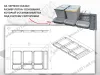 S-2563-G Система сортировки в базу 900 мм, Starax Order 2, (840-800x490-415x235 мм), серый превью 4