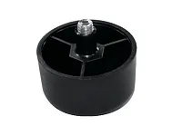 Опора регулируемая 50х28 ОШ (американка) черная<100>