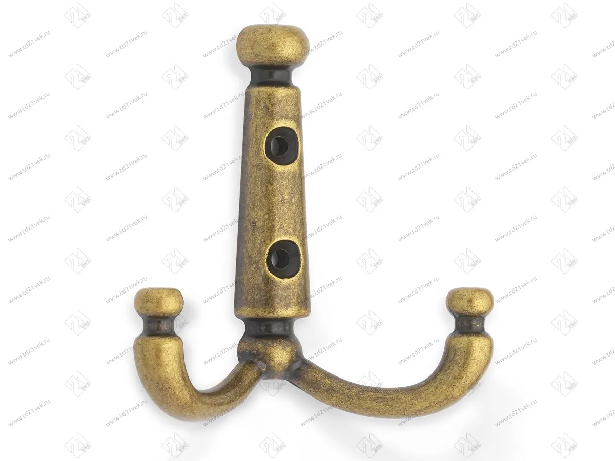 K250MAB.6  Крючок мебельный матовая старинная латунь <12> 1