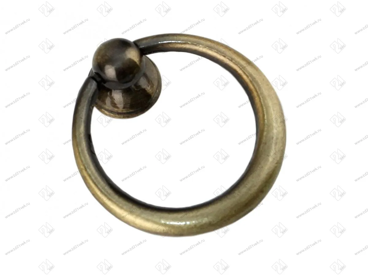 RC031AB.3 Ручка-кнопка C3120, старинная латунь <50/500> 1