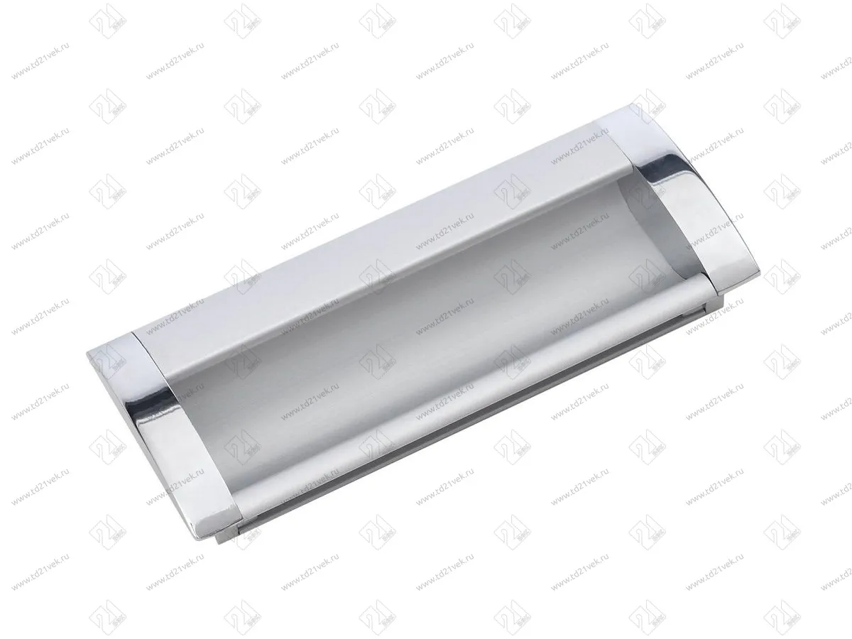 RS056CP/SC.2/96 Ручка-скоба (врезная) 96 мм хром/сатин.хром <30> 1