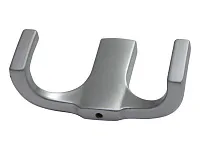 Крючок двухрожковый, хром матовый, V LORD, в комплекте: саморез 2 шт., крепёжная планка, ключ