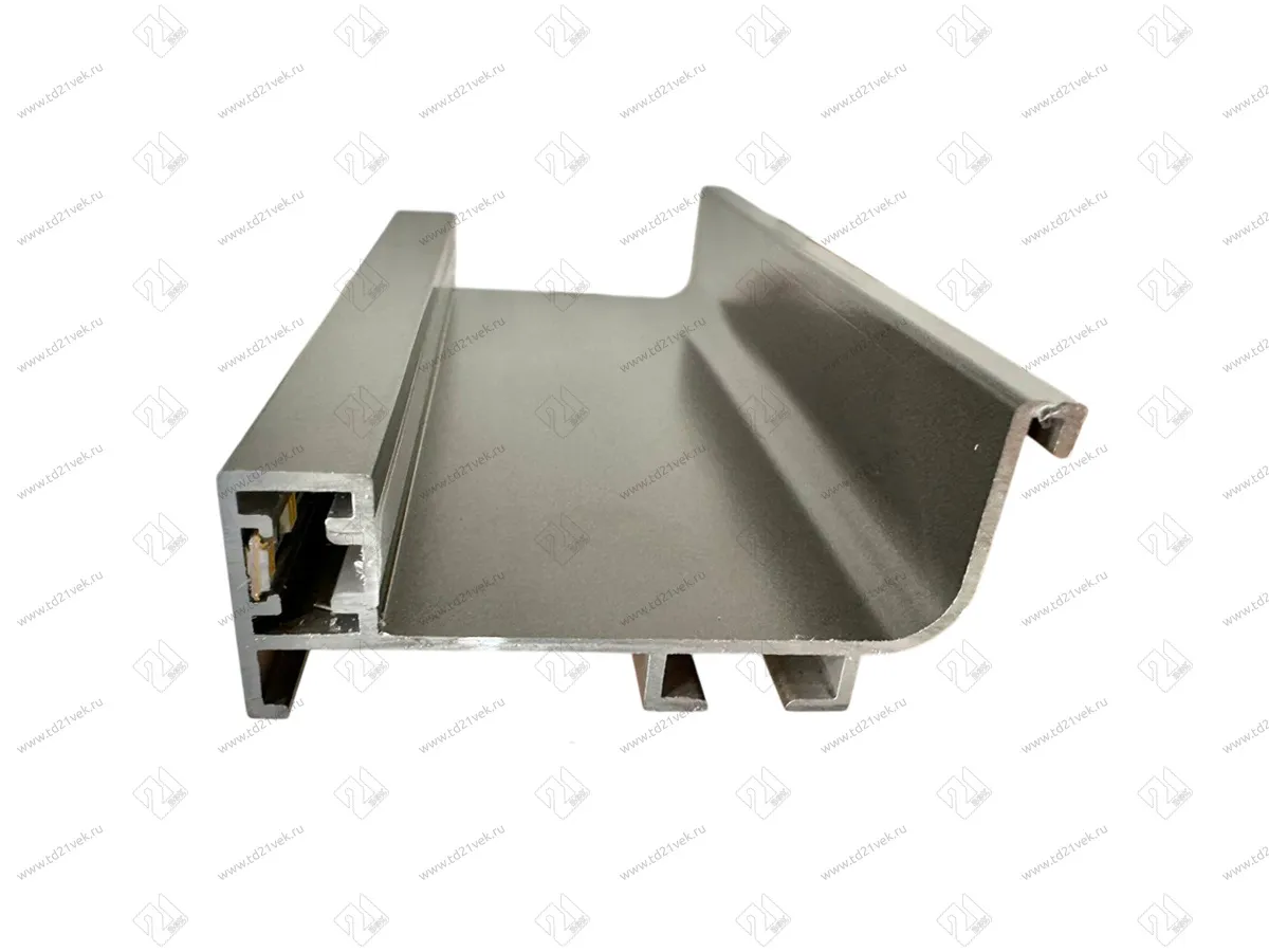 Г-образный профиль GOLA с подсветкой, алюминий матовый, L=3000 мм, в комплекте LED лента, крепления 6 шт., коннектор 1