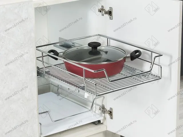 S-2334-C Выдвижная корзина на распашной фасад в базу 500 мм, Starax, направляющие Blum Tandem, (460-480х482х145 мм) 1