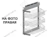S-2202-C Угловая бутылочница скошенная 250, Starax, 3-х ярусная, правая, направляющие Blum Tandem, (205х470х635 мм) превью 2