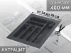 S-2283-AP Лоток для столовых приборов в базу 400 мм, Starax, (340x490x55 мм), антрацит превью 1