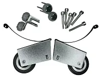 Комплект роликов на 1 дверь, асимметрия, стандарт, 37,5 мм