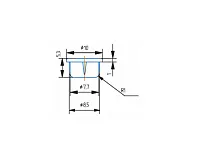 Заглушка для технологических отверстий, D8 мм, белая матовая (1упак = 1000шт)