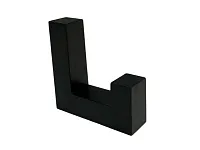 Пластиковый крючок, однорожковый, черный