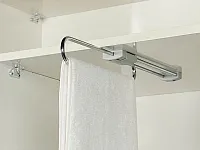 S-6073-C Штанга для одежды в базу 400 мм, Starax, (50х400х60 мм), хром