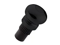 RAT-15 BL Заглушка рейлинга традиция, Д27 Ш27 В47, черный матовый <50/500>