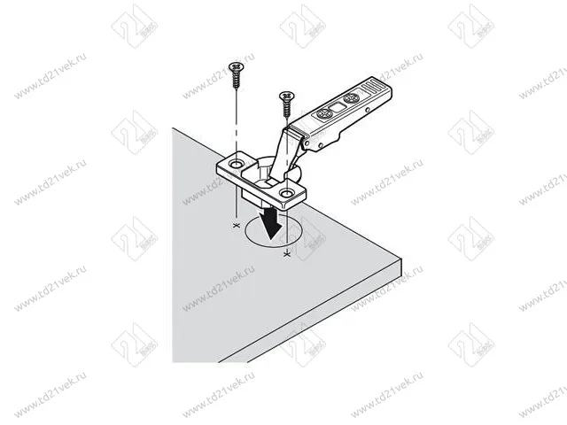 70T5550.TLMB V50NI (HF) Петля BLUM CLIPtop 120*(без пружины)(для АVENTOS HF) <250> 2