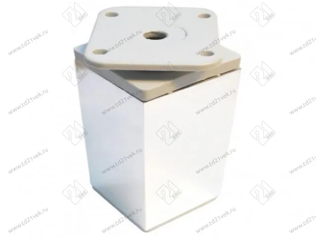 N306CP.2 Опора мебельная 40x40x100мм квадратная регулируемая хром <200> 1