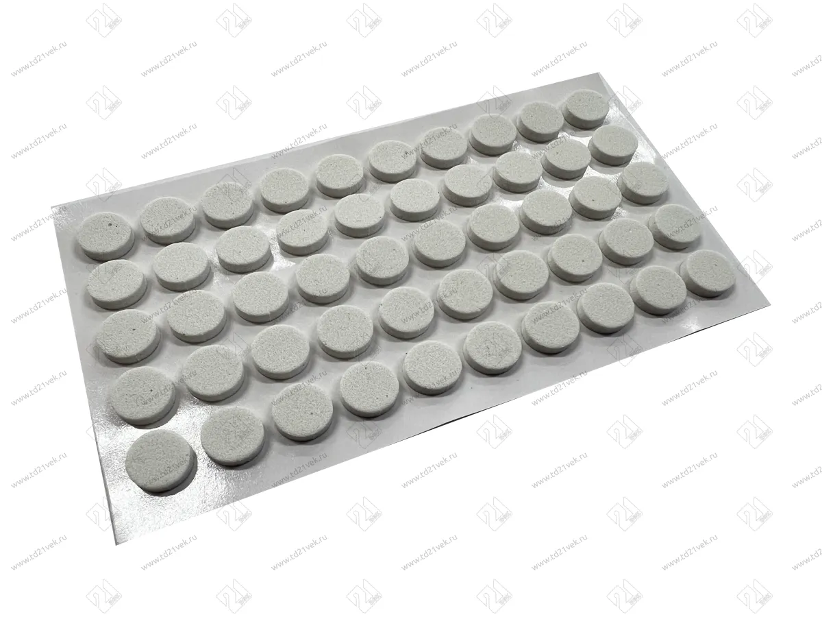 Амортизирующий элемент Pacific PC 2870 (10*2мм) круглый белый WH (50шт на листе) <25/1000> 1