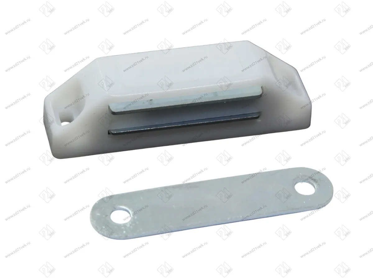 Магнитная защелка большая белая 1