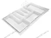 Лоток для столовых приборов в базу шир.900 PP (840/820*490/470*45мм), белый <1/10> превью 1