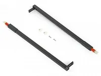 12796141207 FLOWBOX Рейлинг L300 мм (антрацит) (для деревянной задней панели) <12>