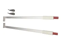 12796141401 FLOWBOX Рейлинг L400 мм (белый) (для деревянной задней панели) <12>