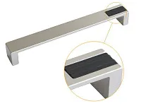 Скоба "Оскар" 5247-06-12/192  (хром-мат.черн) <15/120>