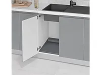 S-2262-G Поддон гигиенический под мойку Starax в базу 600мм (620x580x40) серый