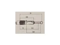 KD300834  Дюбель XSTAR L11/34мм d8мм (быстрый монтаж) <1000/2000>