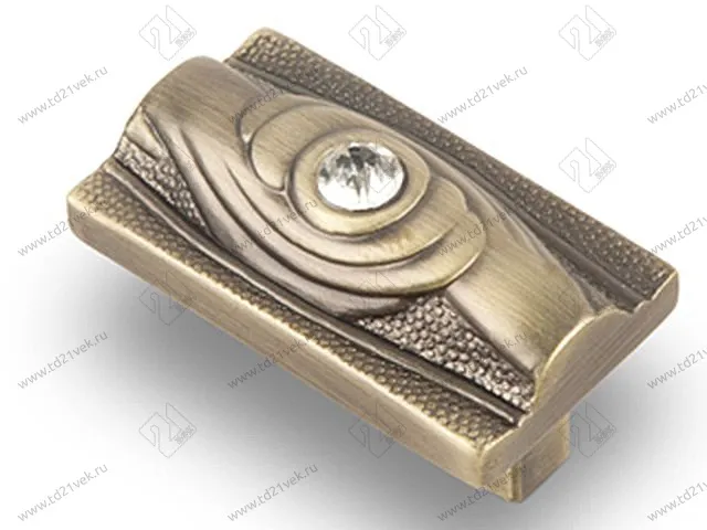 CRL15 BA Ручка-кнопка с кристаллами, бронза <80/400> 1