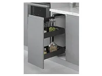 S-2204-UB-A  Бутылочница Starax (Box) шир. 250 (205х470х635) выдвижение правое, антрацит