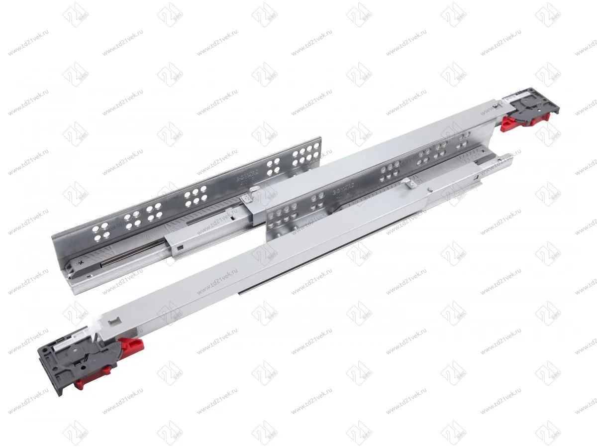 DB8881Zn/400 Направляющие, 400 мм скрытого монтажа B-slide c доводчиком <10> 1