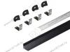 17.800.00.439 / 19.143.39.327 Профиль алюминиевый КСС 1616W ЧЕРНЫЙ, диффузор молочный белый, 4 клипсы, 4 заглушки с отверстием чёрные. превью 1