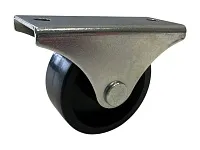 Опора колесная 103 прямоходная, d40 мм, h42 мм, нагрузка 38 кг, черный