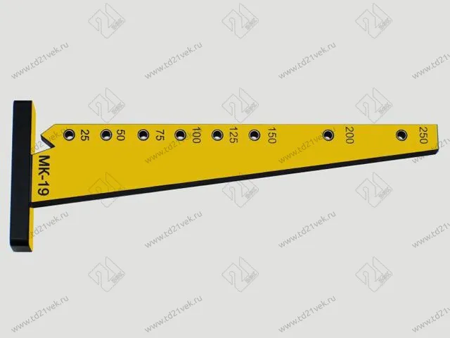 МК-19 Меб.кондуктор, угольник малый, шаг 25/50, L288, dвтулки 5мм <1> 1