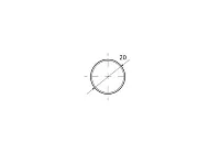 Зеркалодержатель, d=20мм, сталь, хром, (1 компл = 4шт)