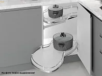 S-3123-C Волшебный угол "Лепесток" в базу 600 мм, Starax, (880х495х600), левый