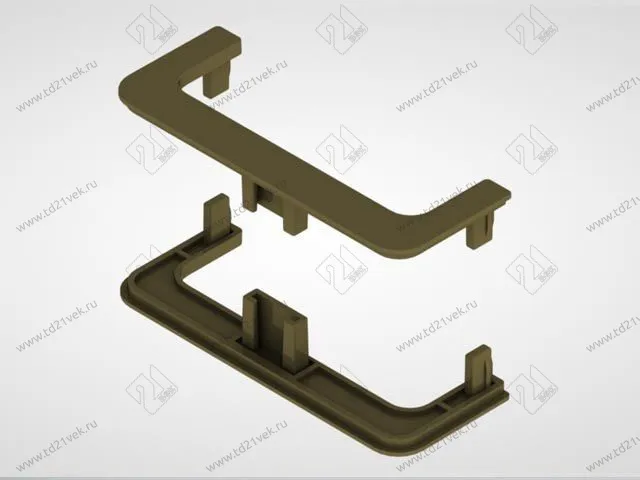 С-образный комплект открытых заглушек (2 шт.) №6 шампань <10> 1