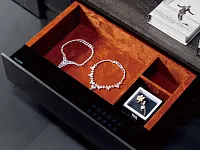 Сейф в шкаф, скрытый с электронным кодовым замком, 564х400х150 мм, в базу 600 мм, черный