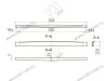 UZ-KATAN-320-01 Ручка KATANIA C=320мм хром <25> (ВЫВОДИТСЯ) превью 2