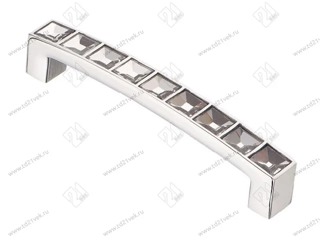 CRL02-96 Ручка-скоба с кристаллами, хром <60/300> 1