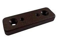 Подпятник мебельный пластиковый, коричневый, 50х17хh6 мм, под саморез/гвоздь
