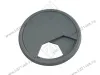 Заглушка кабель-канала, пластиковая, круглая, d=60 мм, серая превью 1