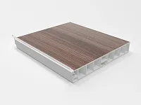 Цоколь кухонный 4м с силик.пр., ясень шимо тёмный Н-100 <15>