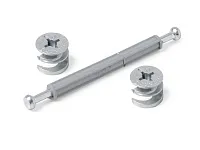 Стяжка B-fix ST01/50/6/Zn/01 Эксцентрик 15х12мм 2шт, дюбель 84мм с рез.6,3x13мм <1000>