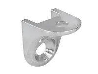 Полкодержатель для деревянных полок с двумя отверстиями под саморез, никель <1/500>